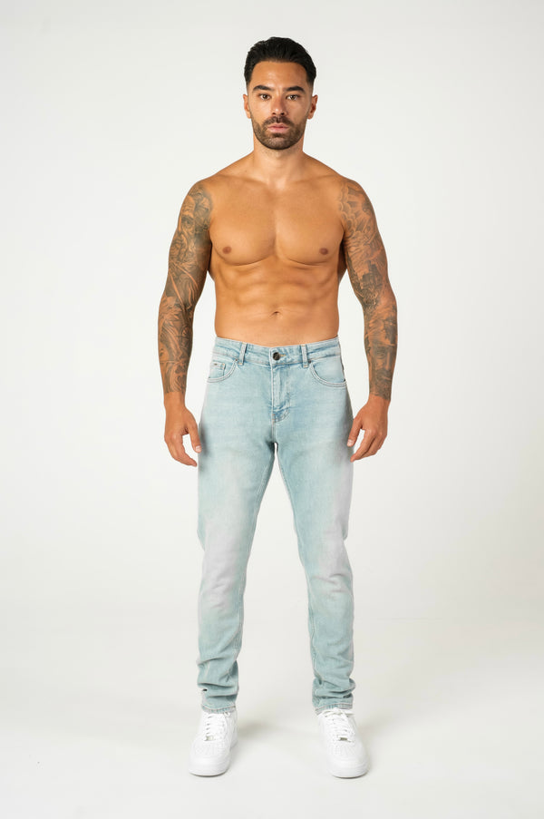 Slim Fit Jeans Washed -  Ice Blue - Emolos