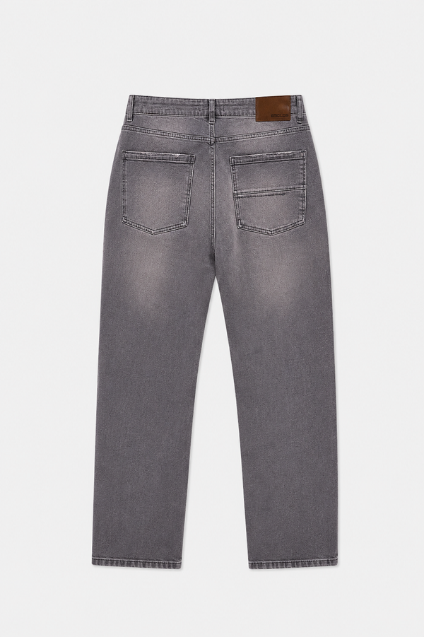 Relaxed Fit Jeans Washed Grey - Emolos