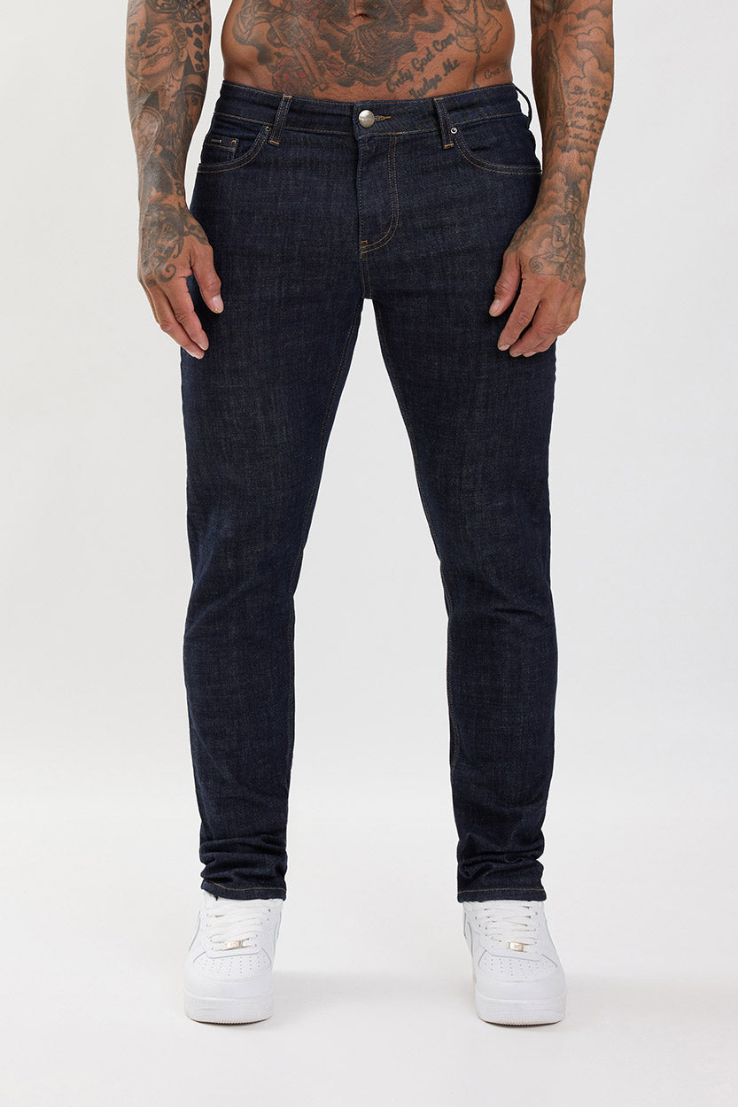 Slim Fit Jeans Washed Raw Denim - Emolos