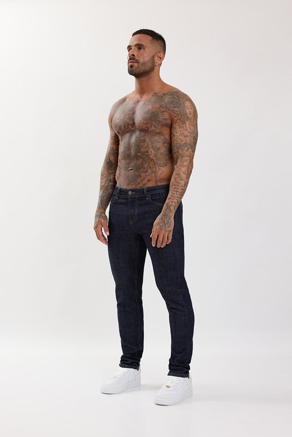 Slim Fit Jeans Washed Raw Denim - Emolos