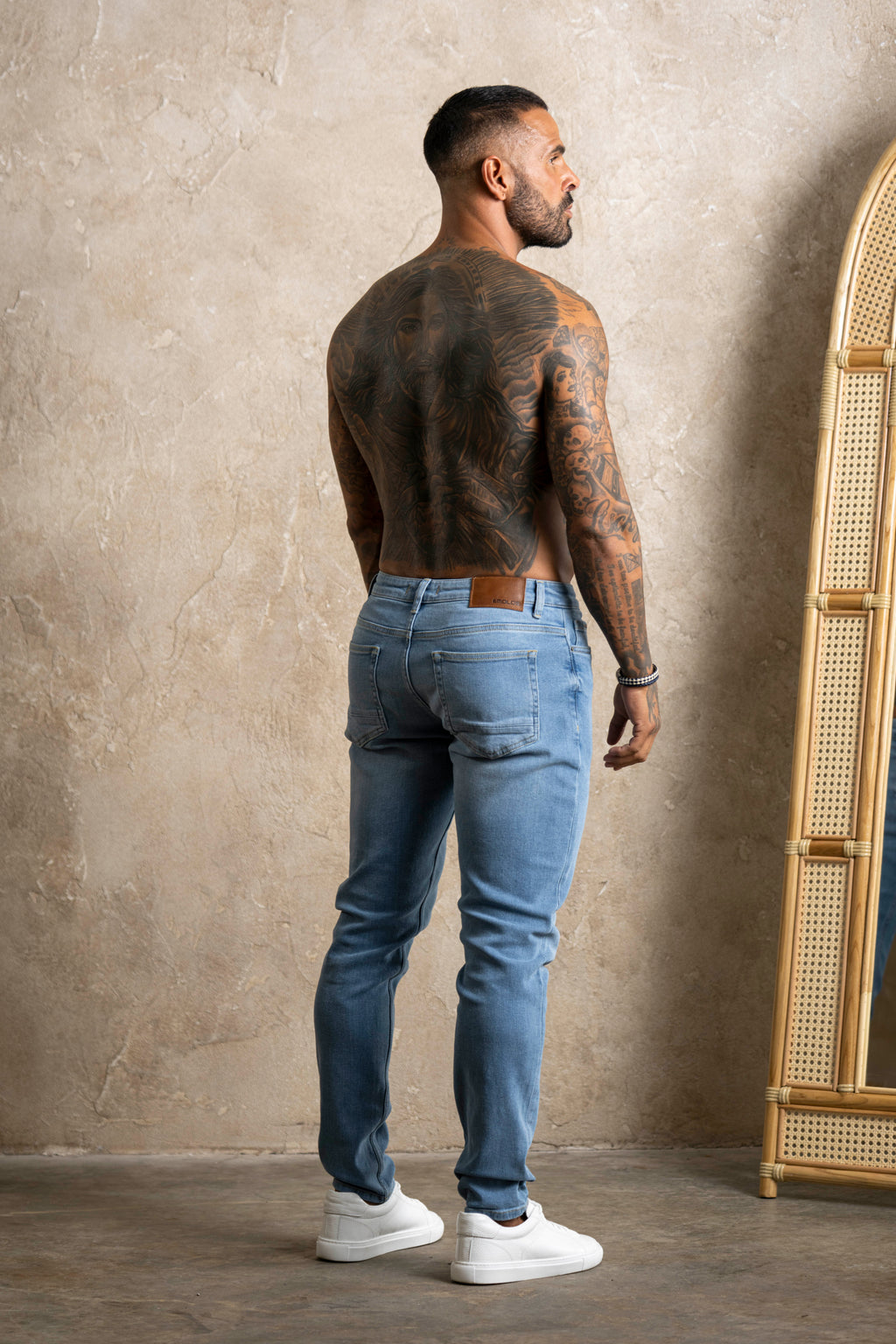 Slim Fit Jeans Washed -  Ice Blue - Emolos