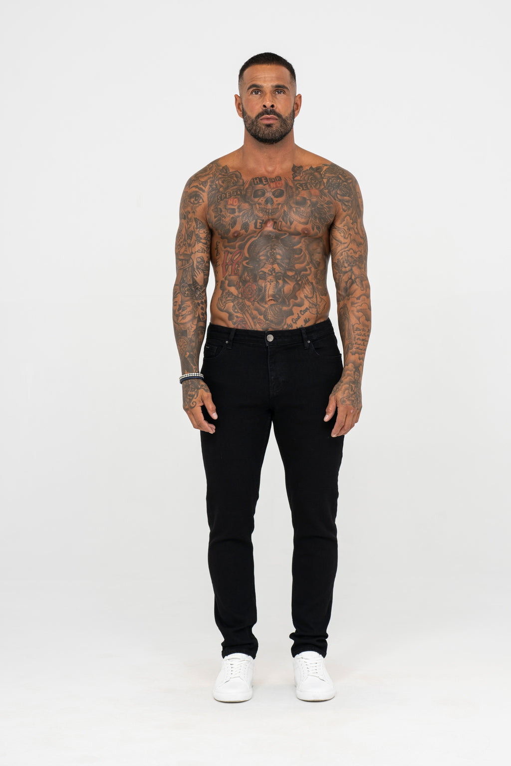 Slim Fit Jeans Washed -  Black - Emolos