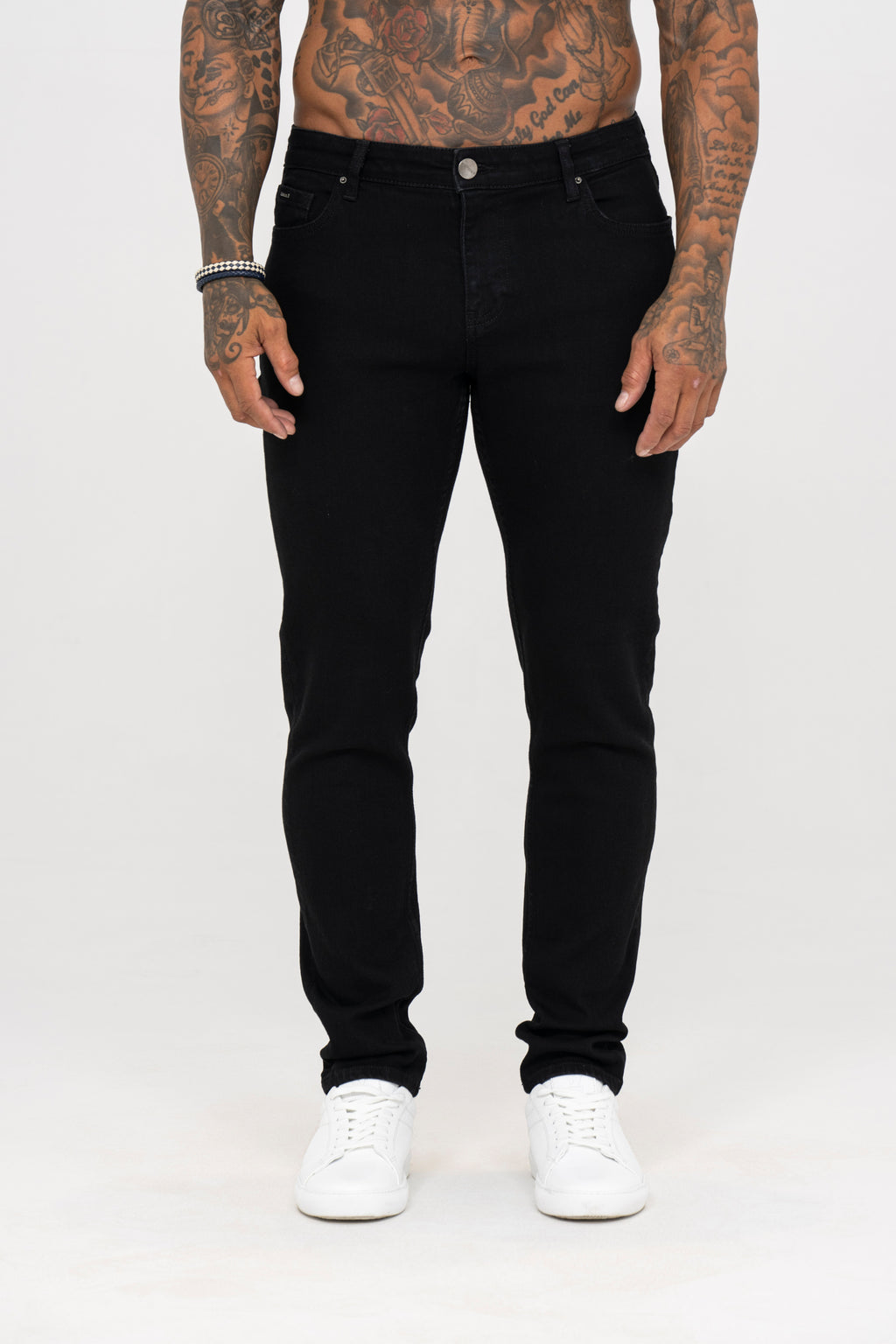 Slim Fit Jeans Washed -  Black - Emolos