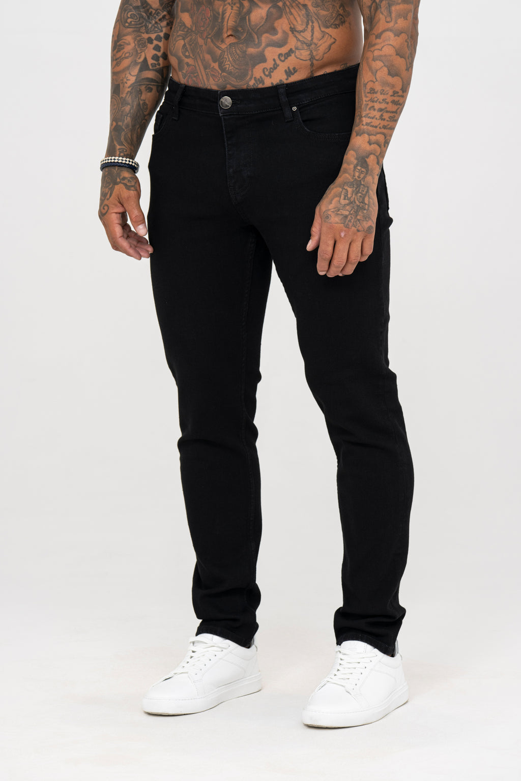 Slim Fit Jeans Washed -  Black - Emolos