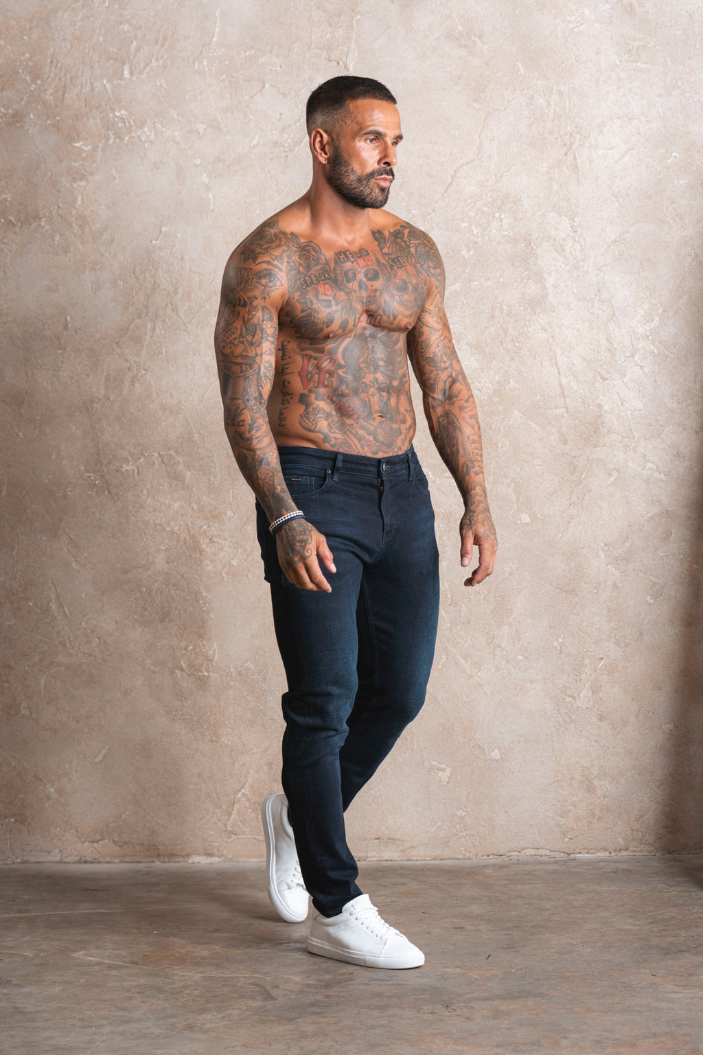 Slim Fit Jeans Blue Black Wash - Emolos