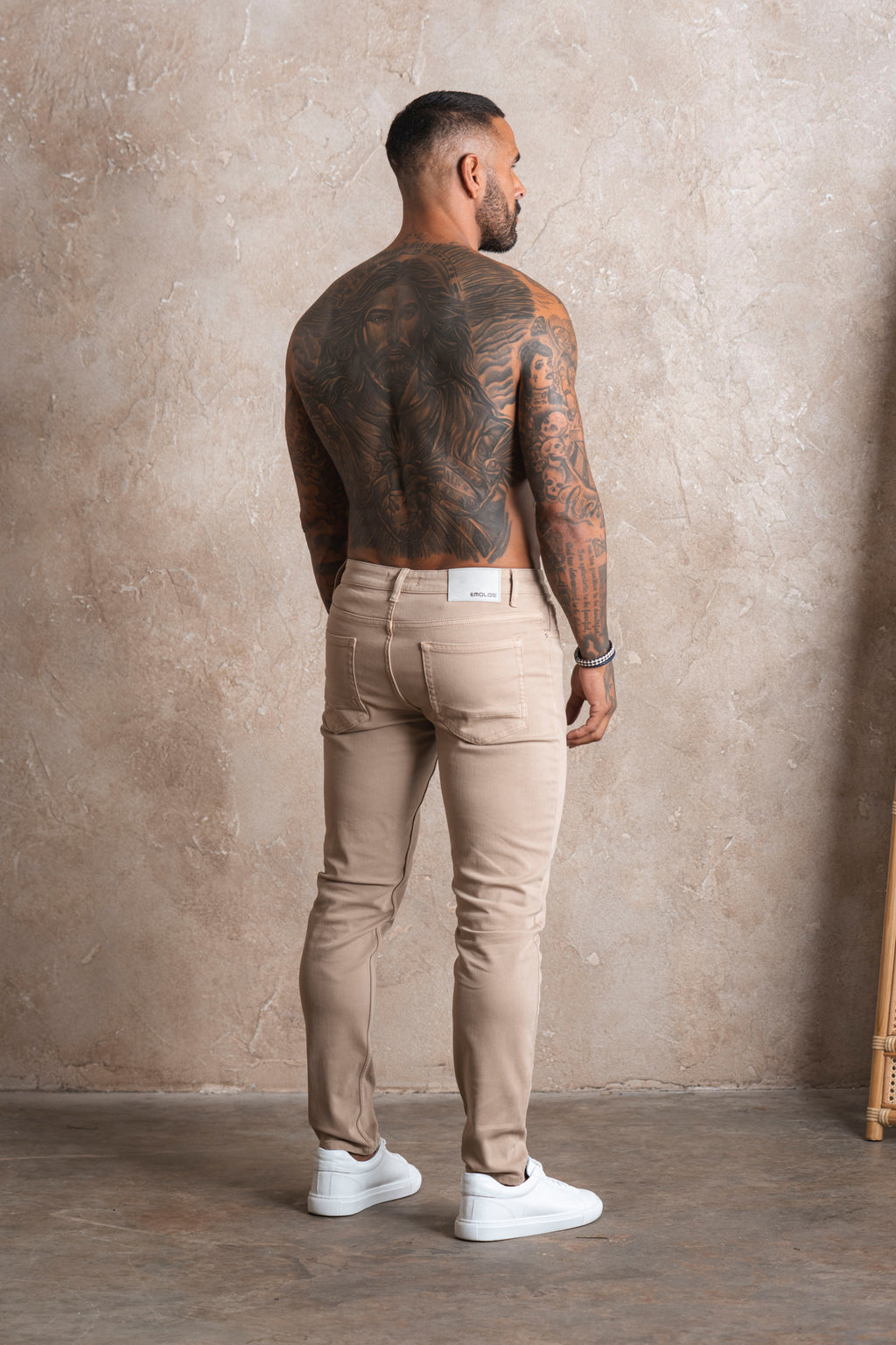 Slim Fit Jeans Beige - Emolos