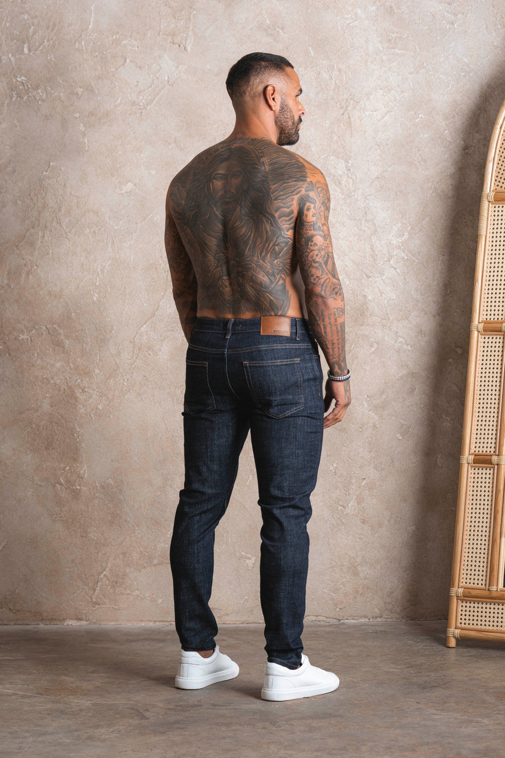 Slim Fit Jeans Washed Raw Denim - Emolos