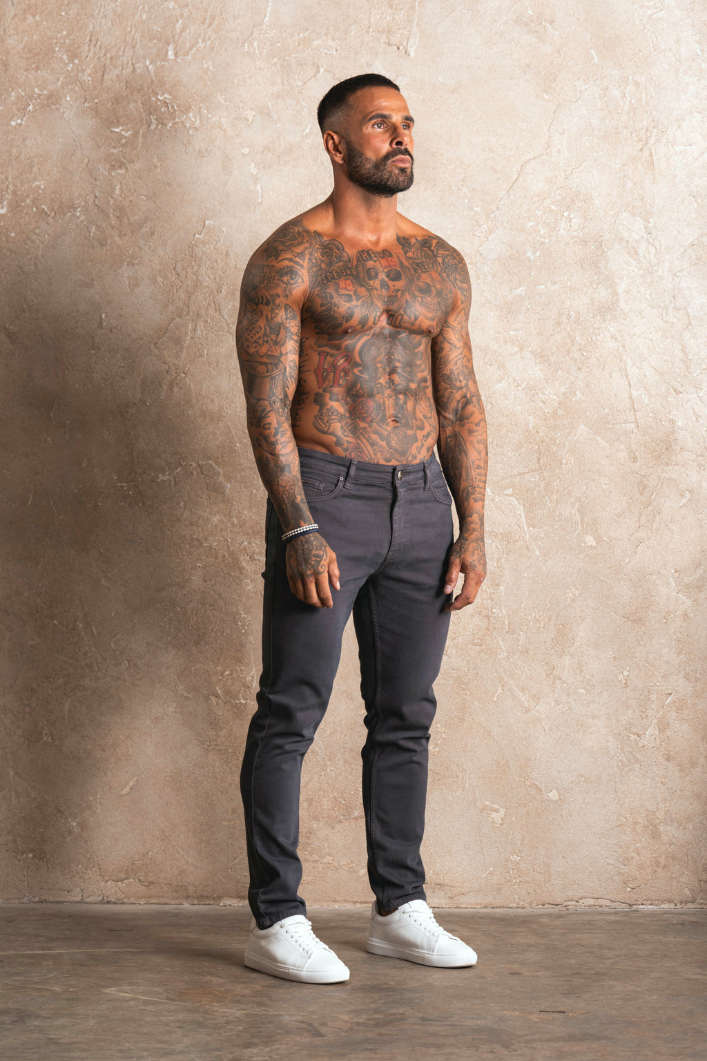 Slim Fit Jeans Dark Grey - Emolos