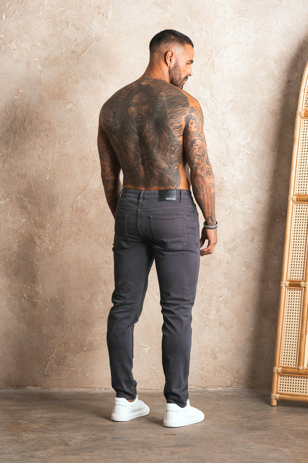 Slim Fit Jeans Dark Grey - Emolos