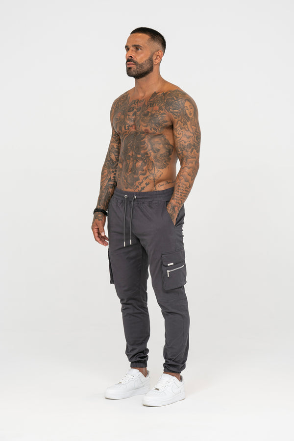 Essential Cargo Pants - Dark Grey - Emolos