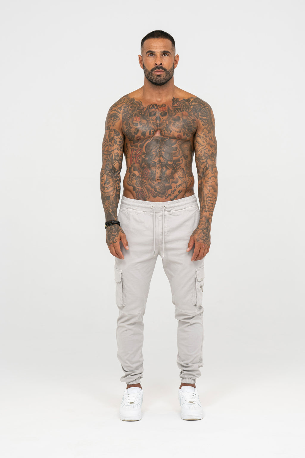 Essential Cargo Pants - Light Grey - Emolos