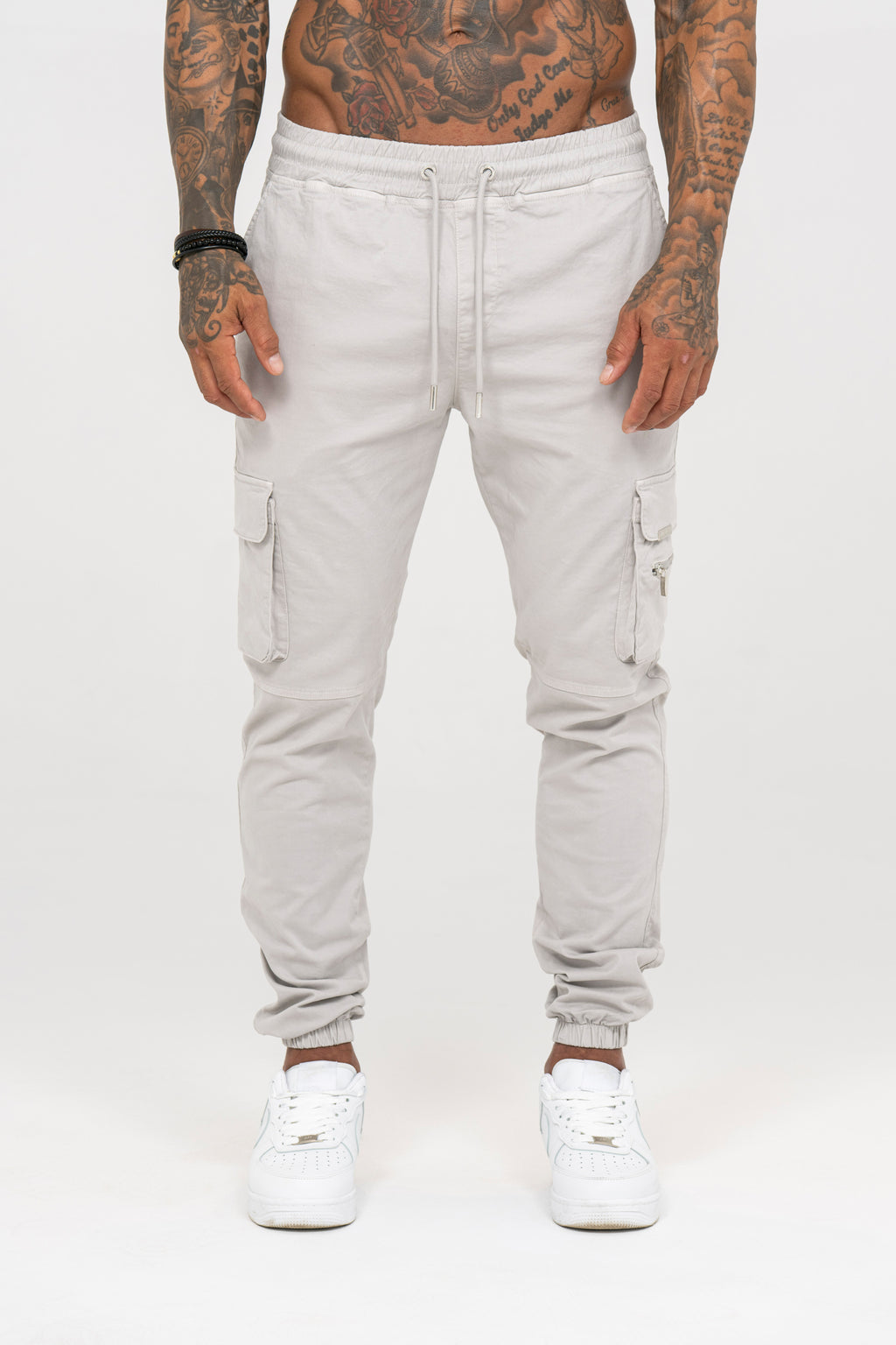 Essential Cargo Pants - Light Grey - Emolos