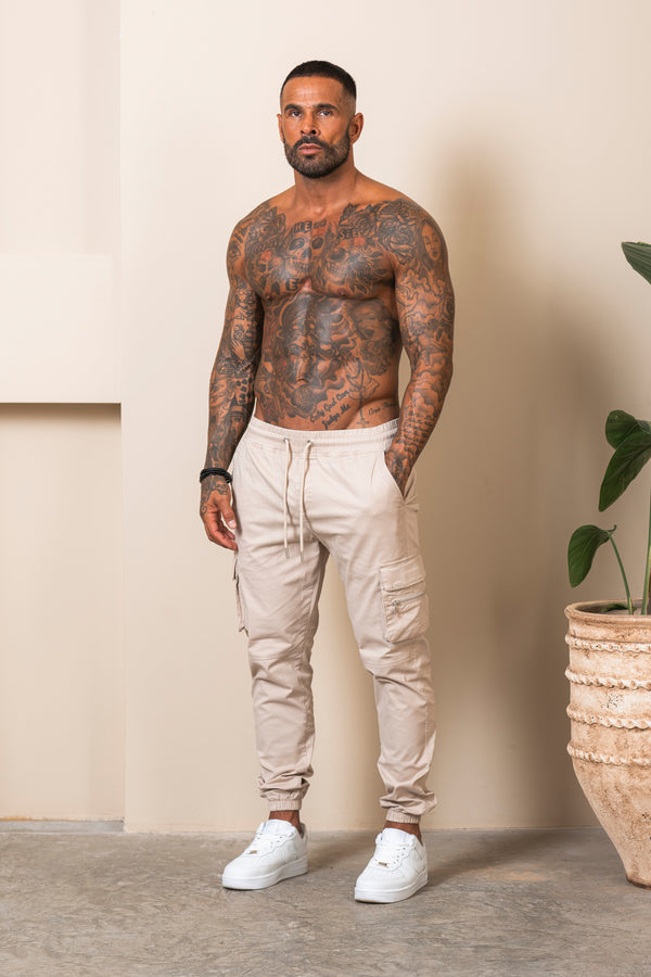 Essential Cargo Pants - Beige - Emolos