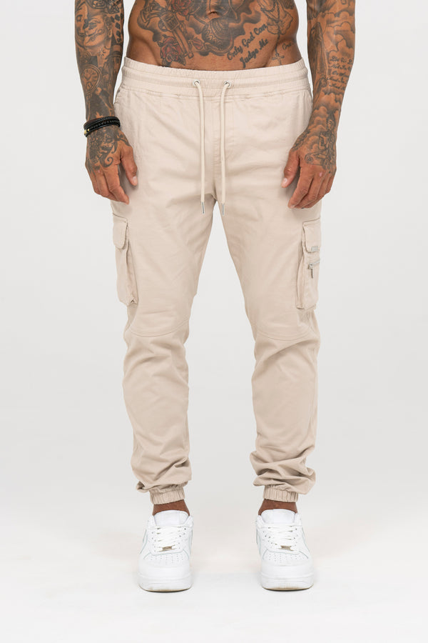 Essential Cargo Pants - Beige - Emolos