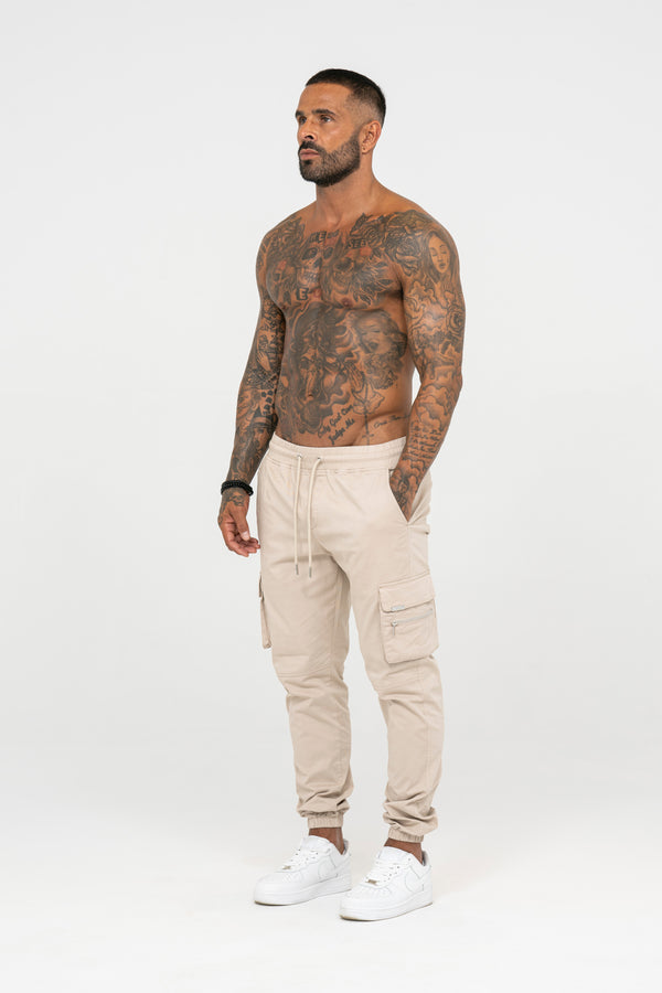 Essential Cargo Pants - Beige - Emolos