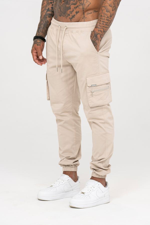 Essential Cargo Pants - Beige - Emolos