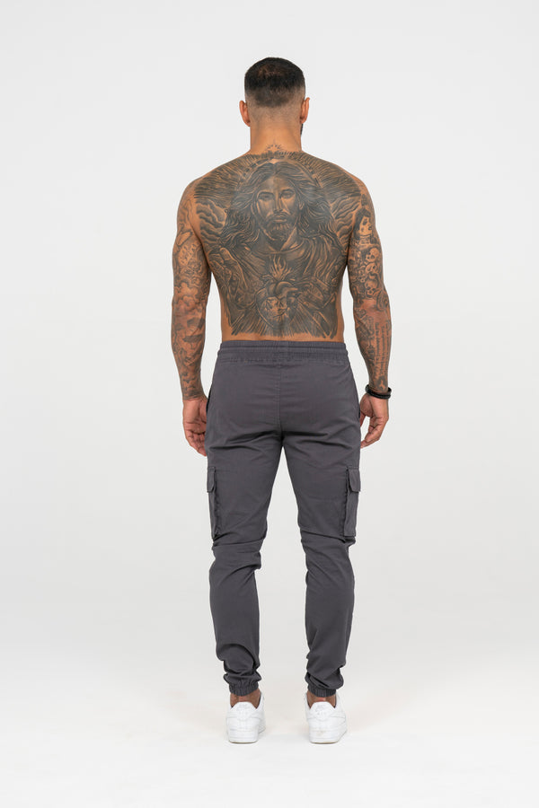 V2 Zip Details Cargo Pants - Dark Grey - Emolos