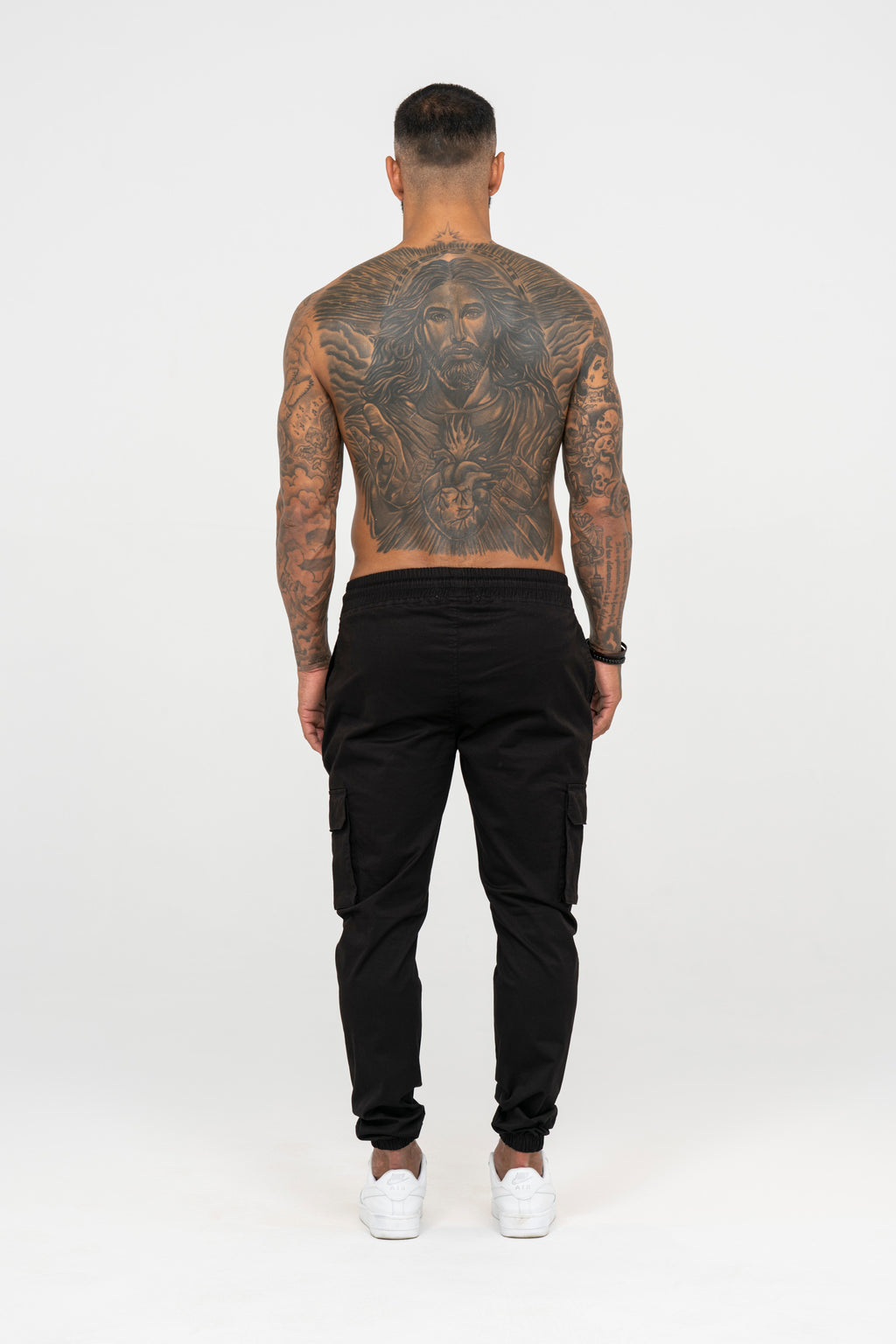 V2 Zip Details Cargo Pants - Black - Emolos