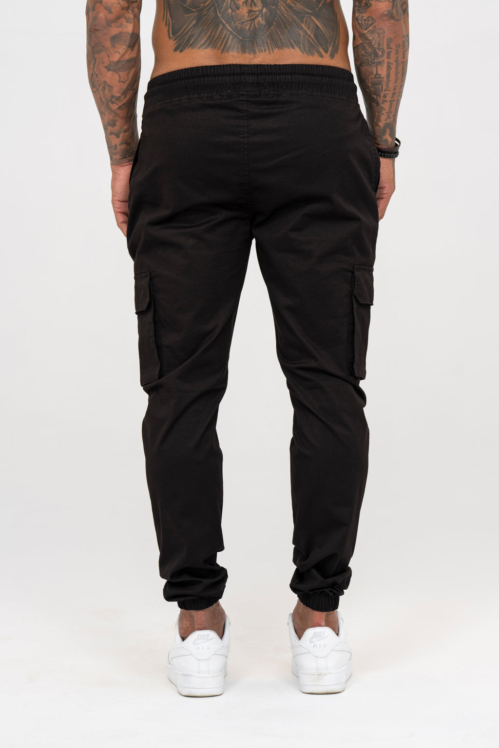 V2 Zip Details Cargo Pants - Black - Emolos