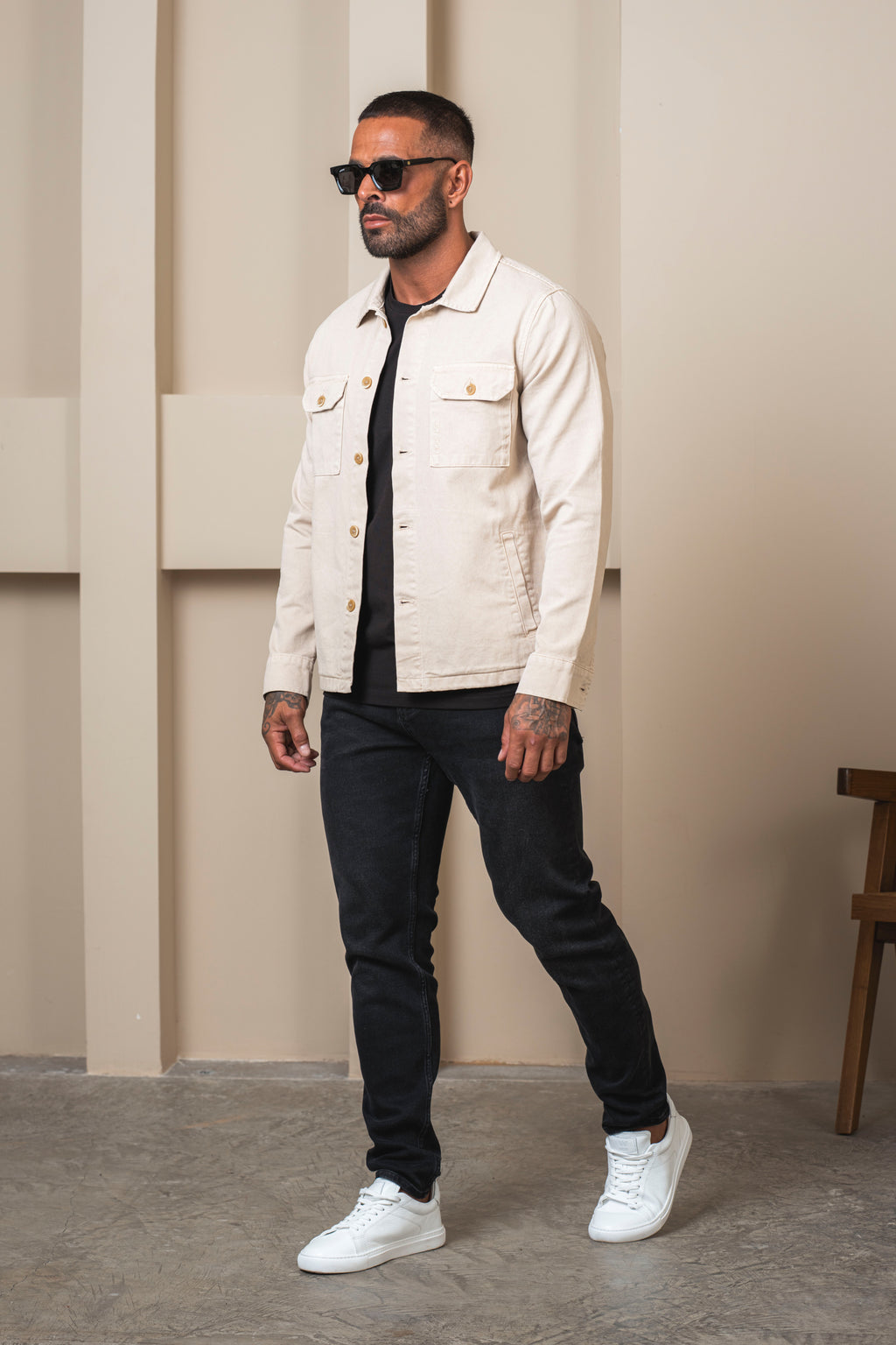 Denim Jacket Beige