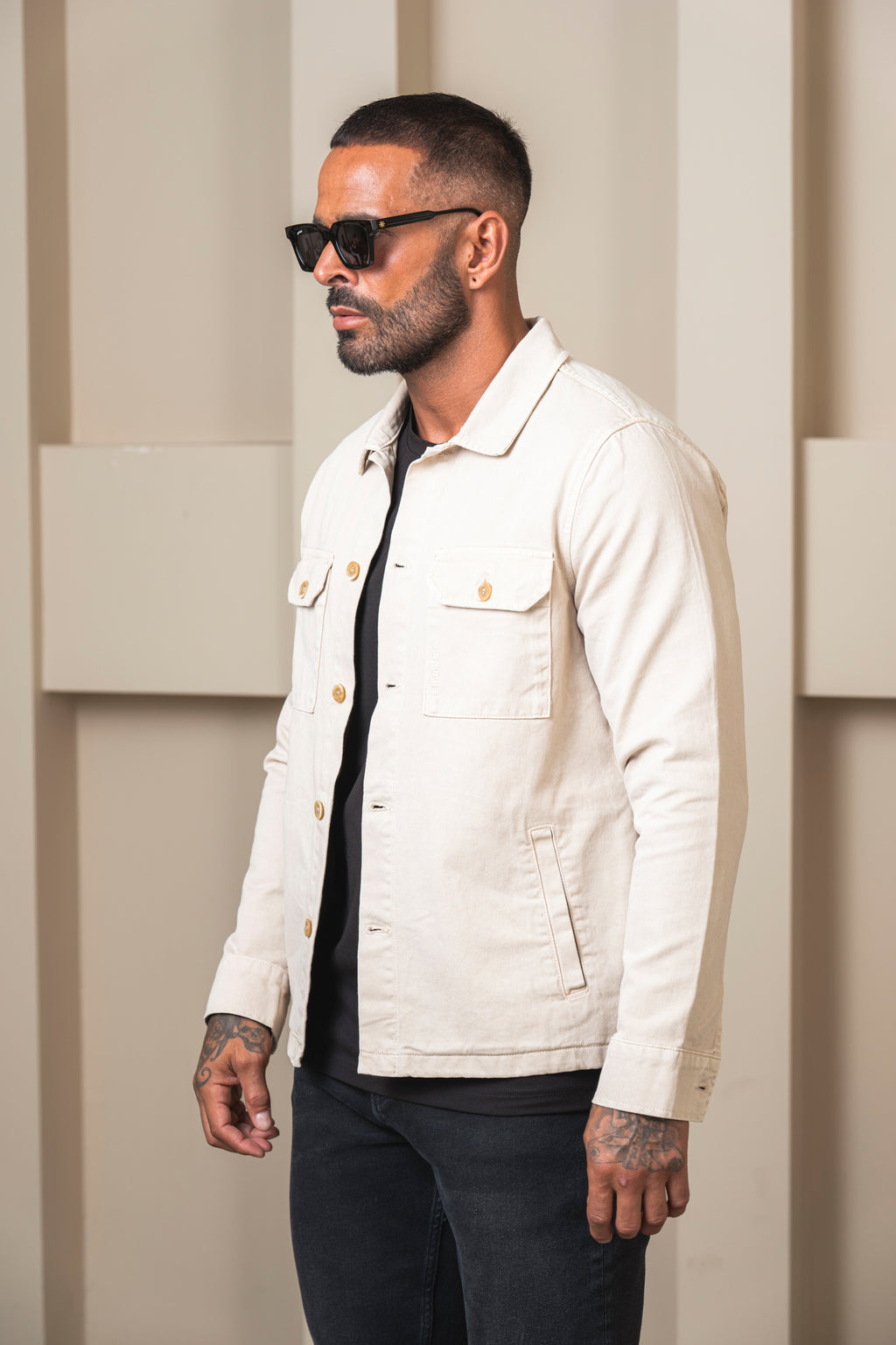 Denim Jacket Beige