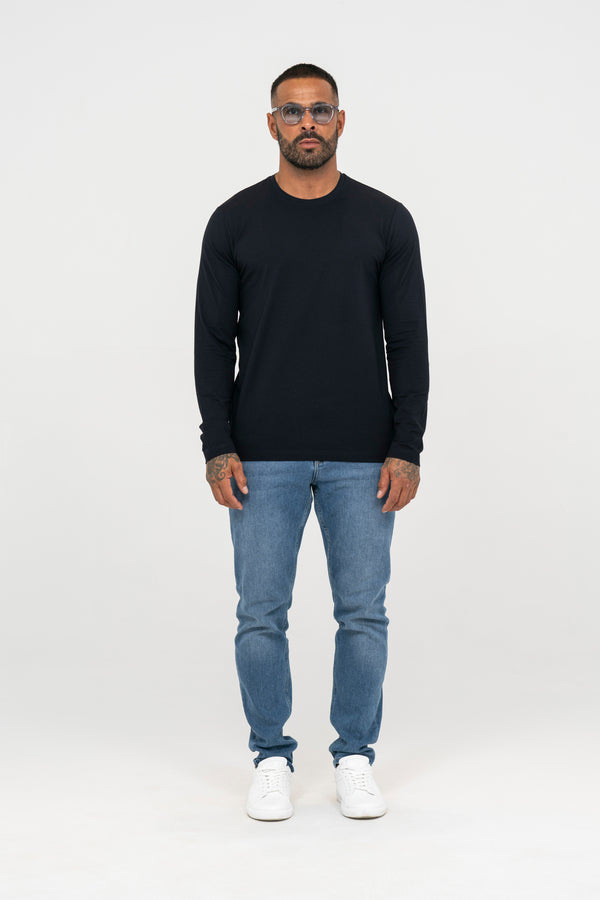 Premium Modal Long Sleeve T-shirt - Navy