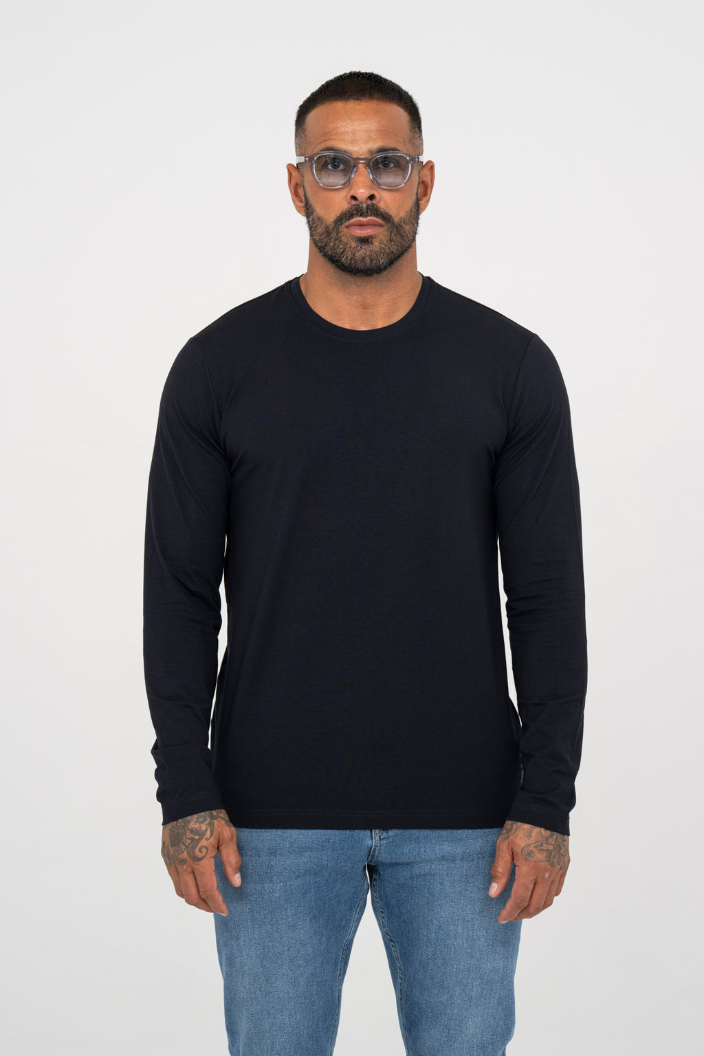 Premium Modal Long Sleeve T-shirt - Navy