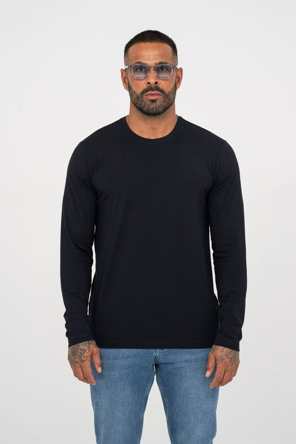 Premium Modal Long Sleeve T-shirt - Navy