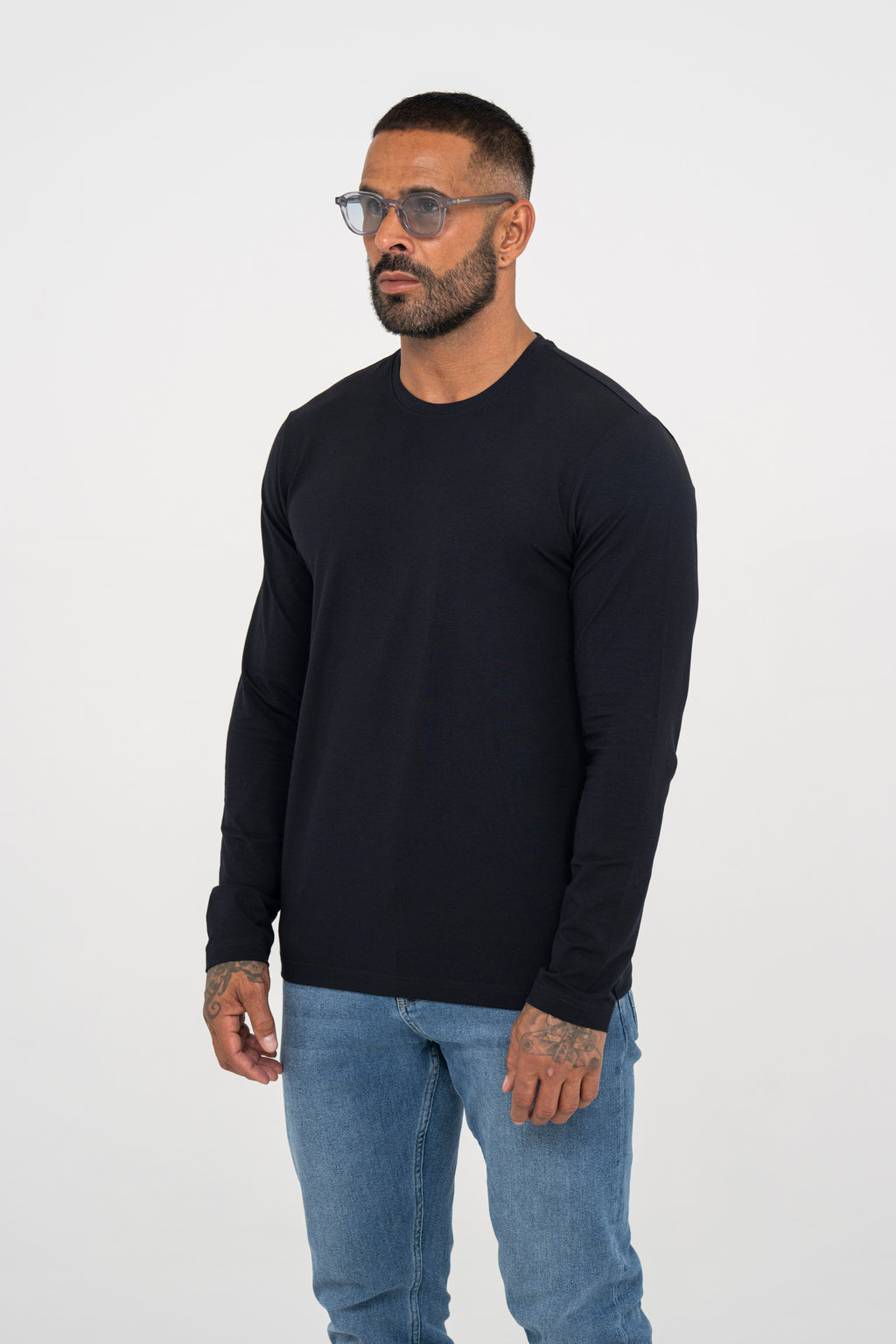 Premium Modal Long Sleeve T-shirt - Navy