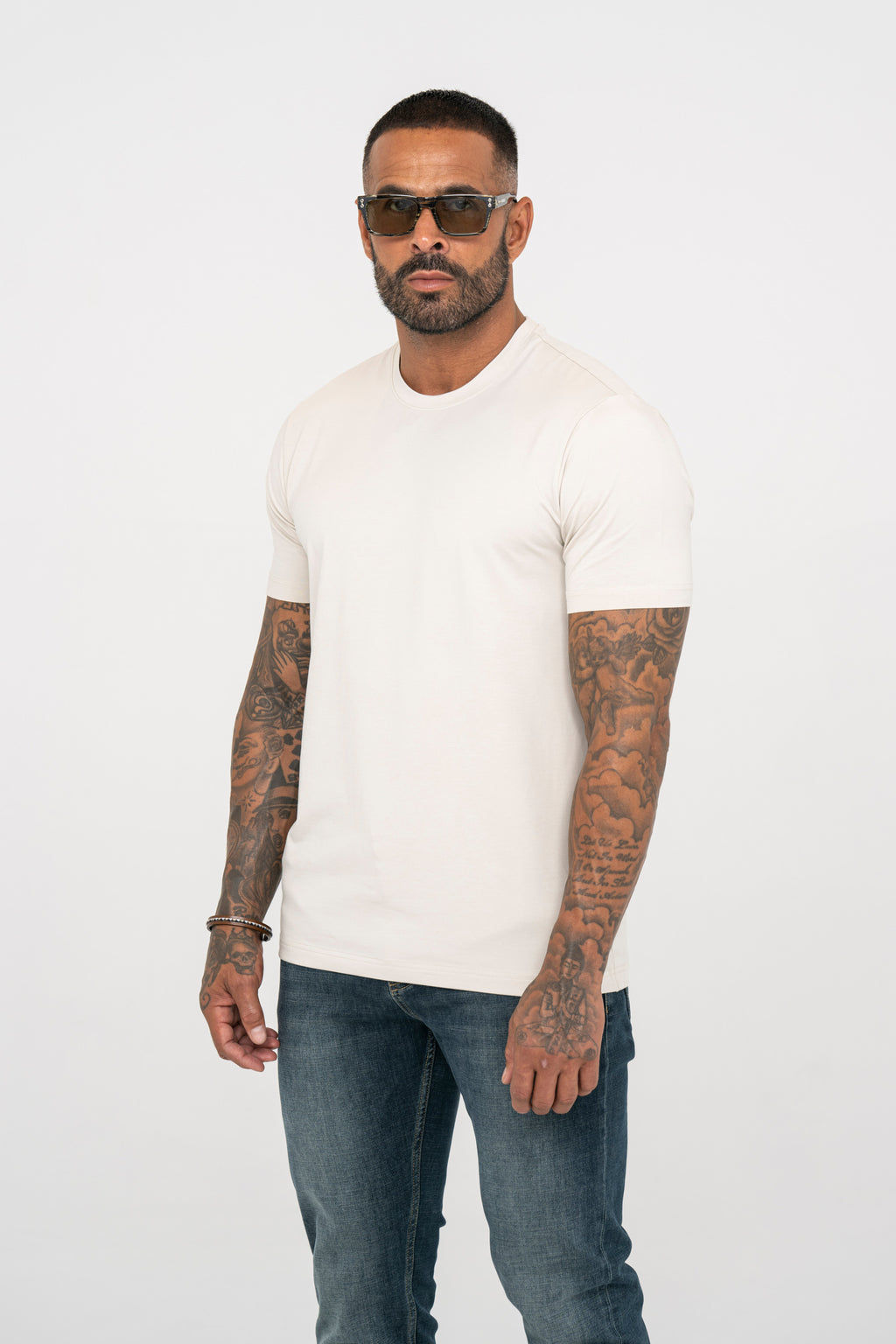 T-shirt essentiel - Blanc cassé
