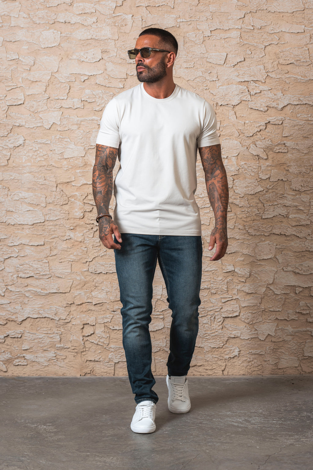 T-shirt essentiel - Blanc cassé