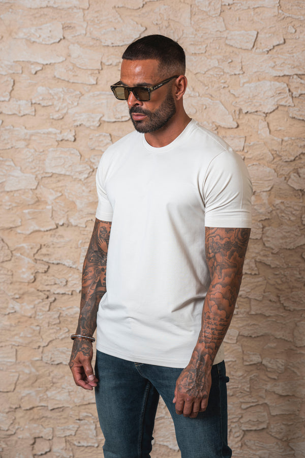 T-shirt essentiel - Blanc cassé