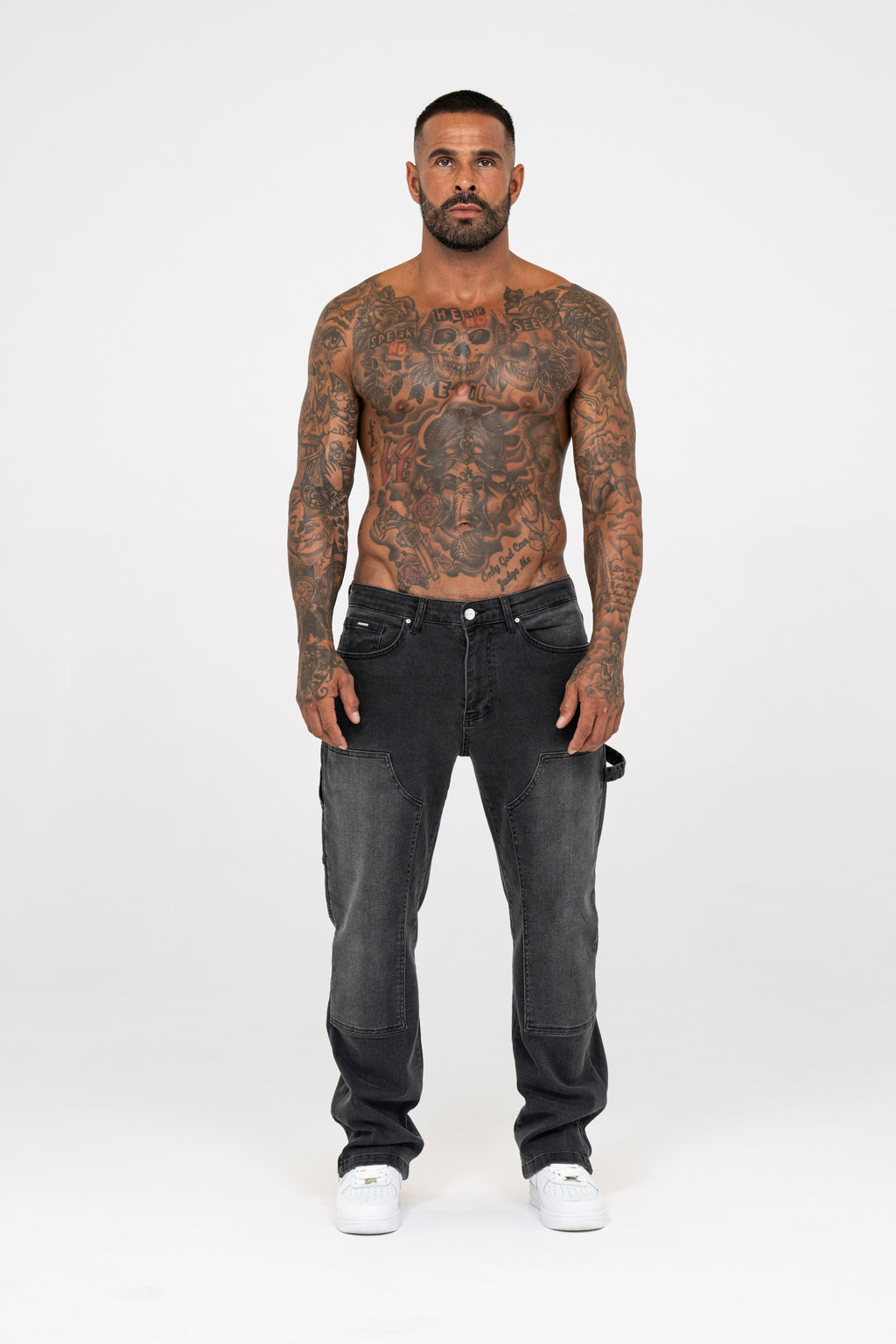 Carpenter Denim Washed - Grey - Emolos