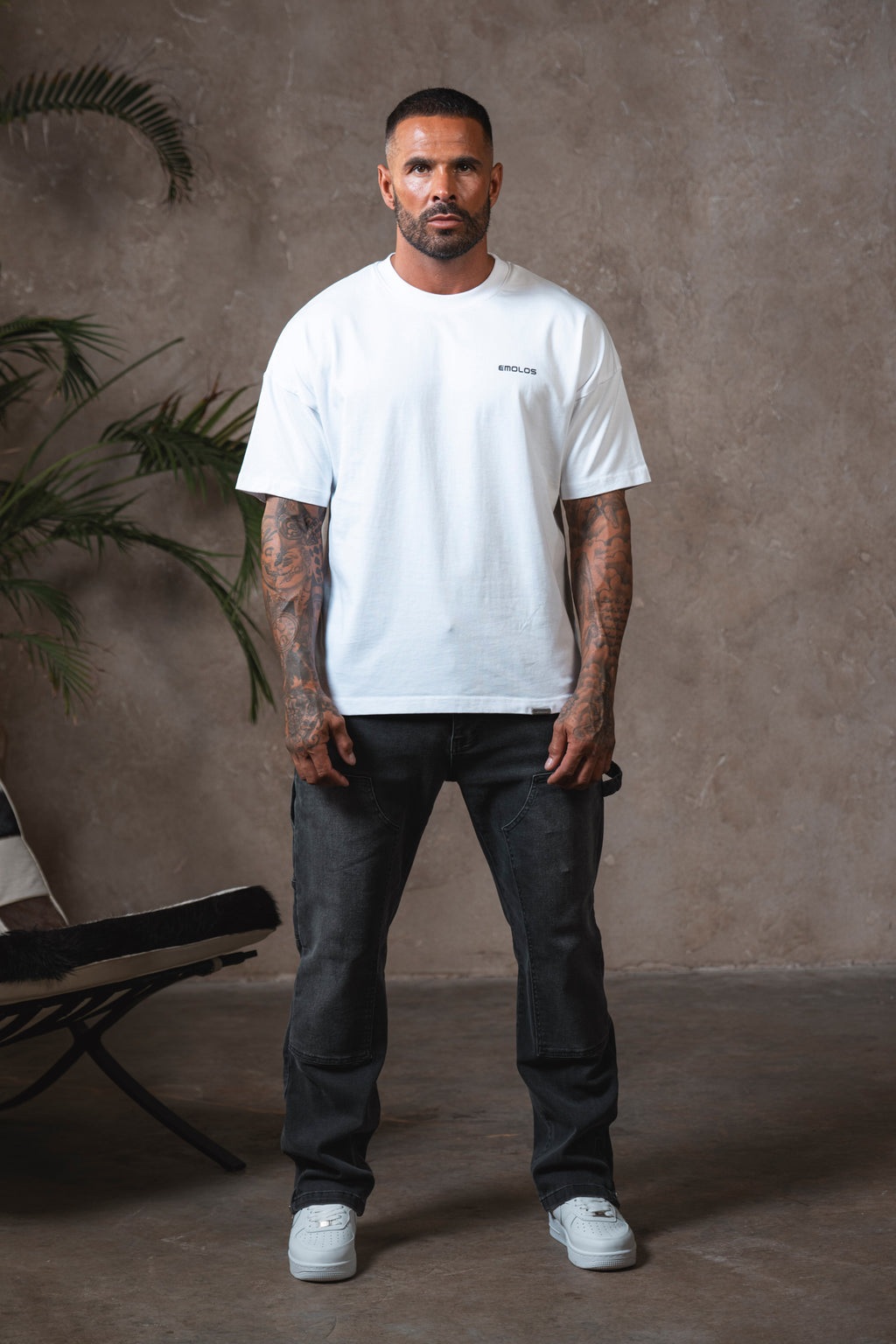 Essential Oversized T-shirt - White - Emolos