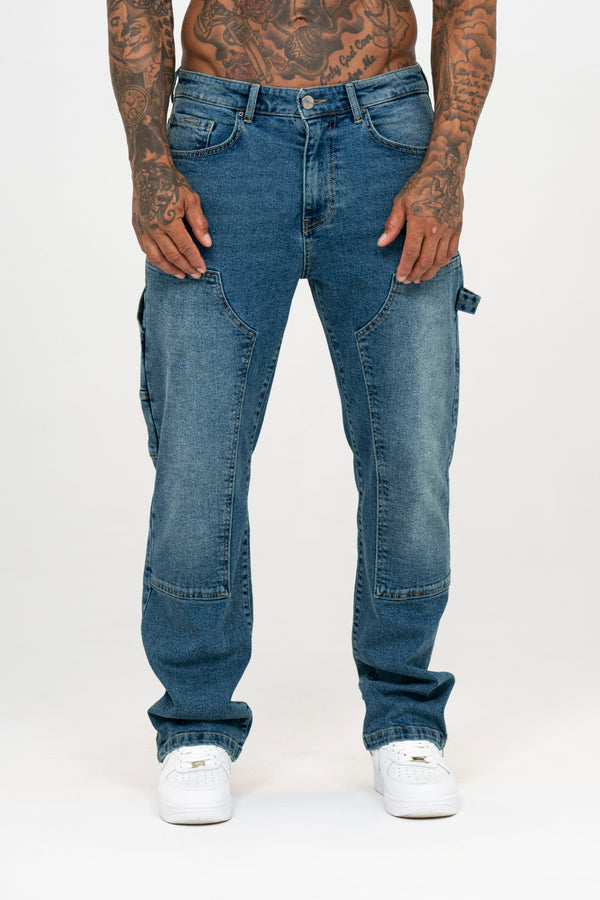 Carpenter Denim Washed - Stone Blue - Emolos