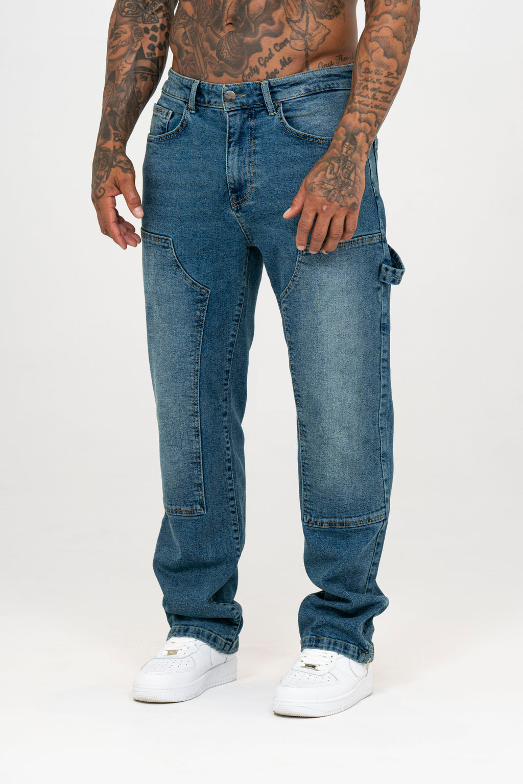 Carpenter Denim Washed - Stone Blue - Emolos