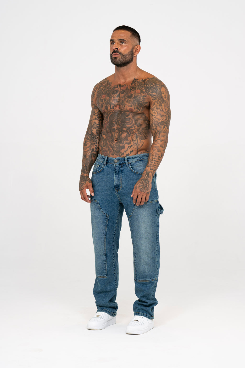Carpenter Denim Washed - Stone Blue - Emolos