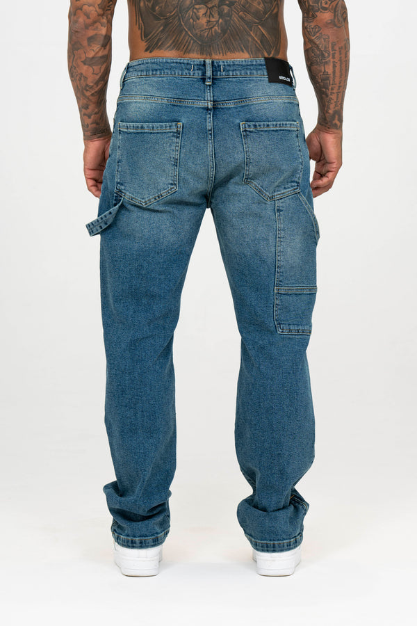 Carpenter Denim Washed - Stone Blue - Emolos