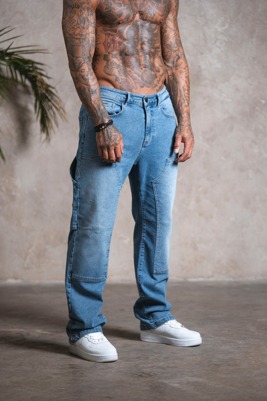 Carpenter Denim Washed - Light Blue - Emolos