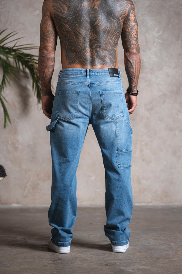 Carpenter Denim Washed - Light Blue - Emolos