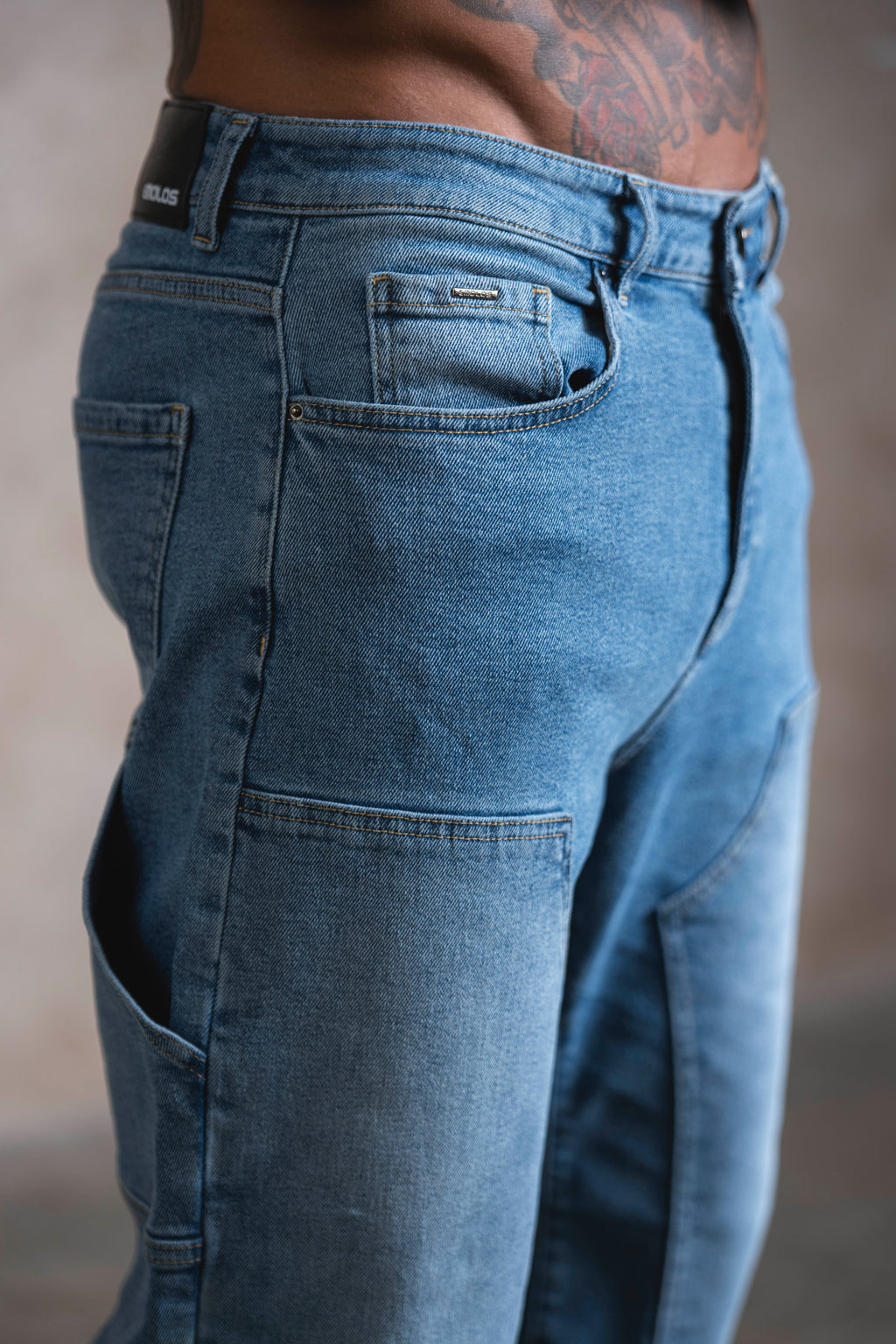 Carpenter Denim Washed - Light Blue - Emolos