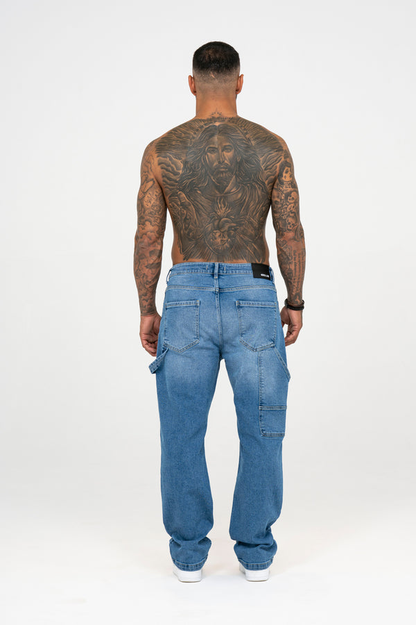 Carpenter Denim Washed - Light Blue - Emolos