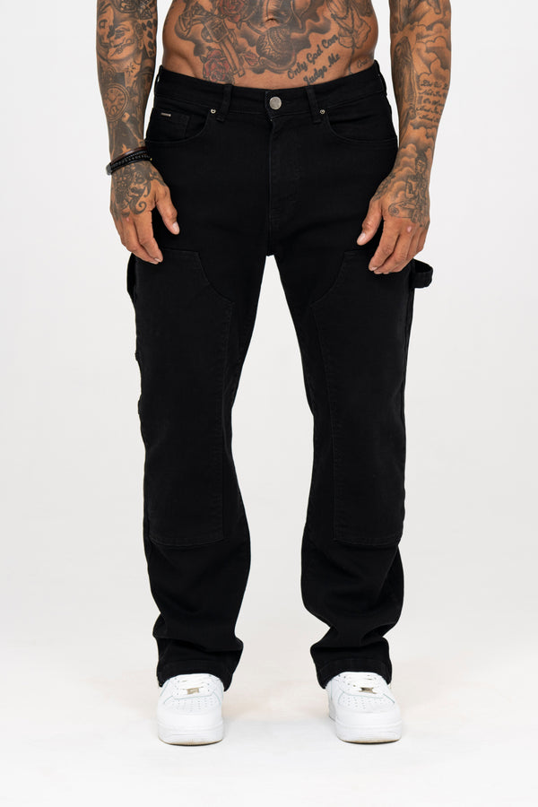 Carpenter Denim Washed - Black - Emolos