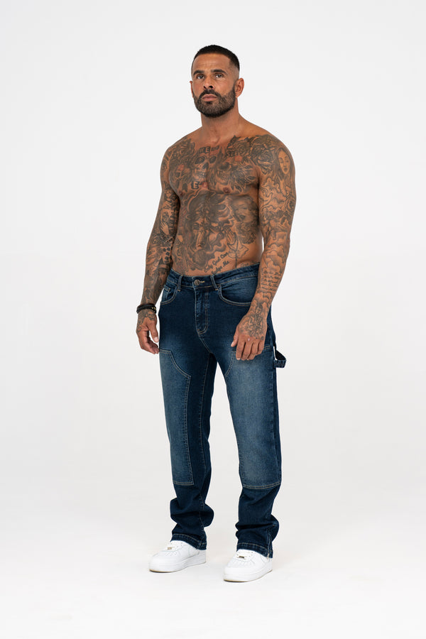 Carpenter Denim Washed - Dark Blue - Emolos