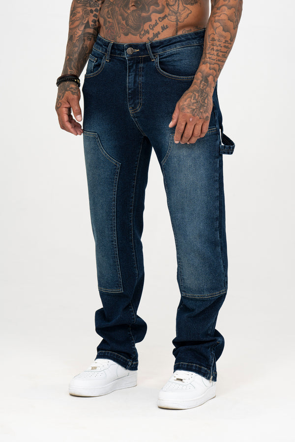 Carpenter Denim Washed - Dark Blue - Emolos