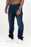 Relaxed Fit Jeans Washed Dark Blue