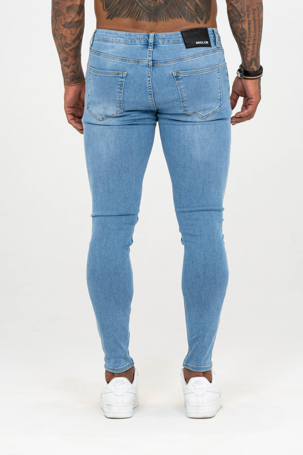 Spray on Jeans Light Blue Ripped - Emolos