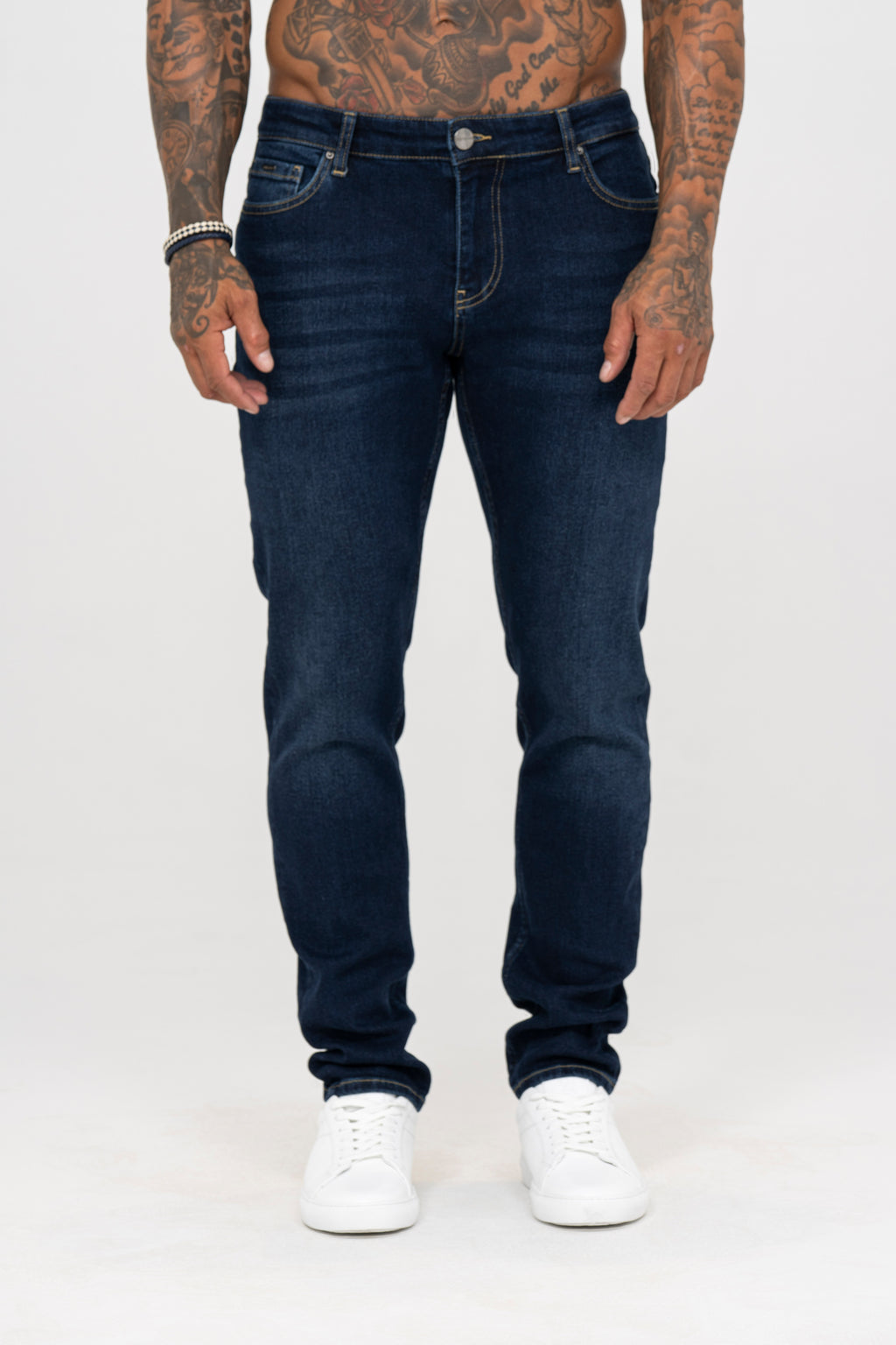 Slim Fit Jeans Washed -  Dark Blue - Emolos