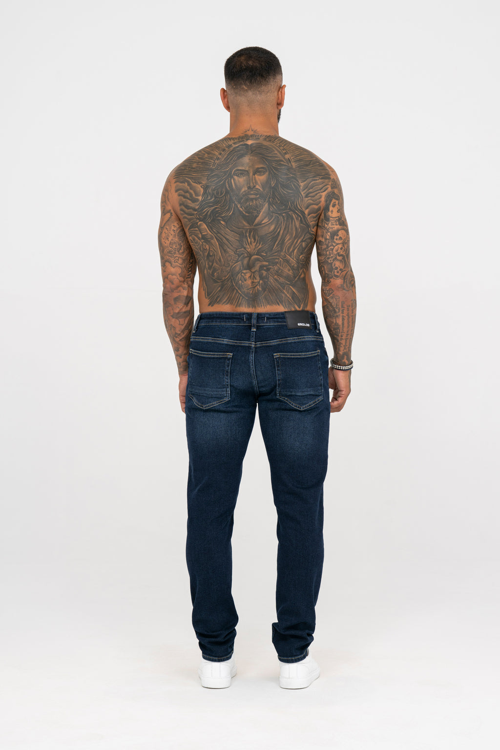 Slim Fit Jeans Washed -  Dark Blue - Emolos