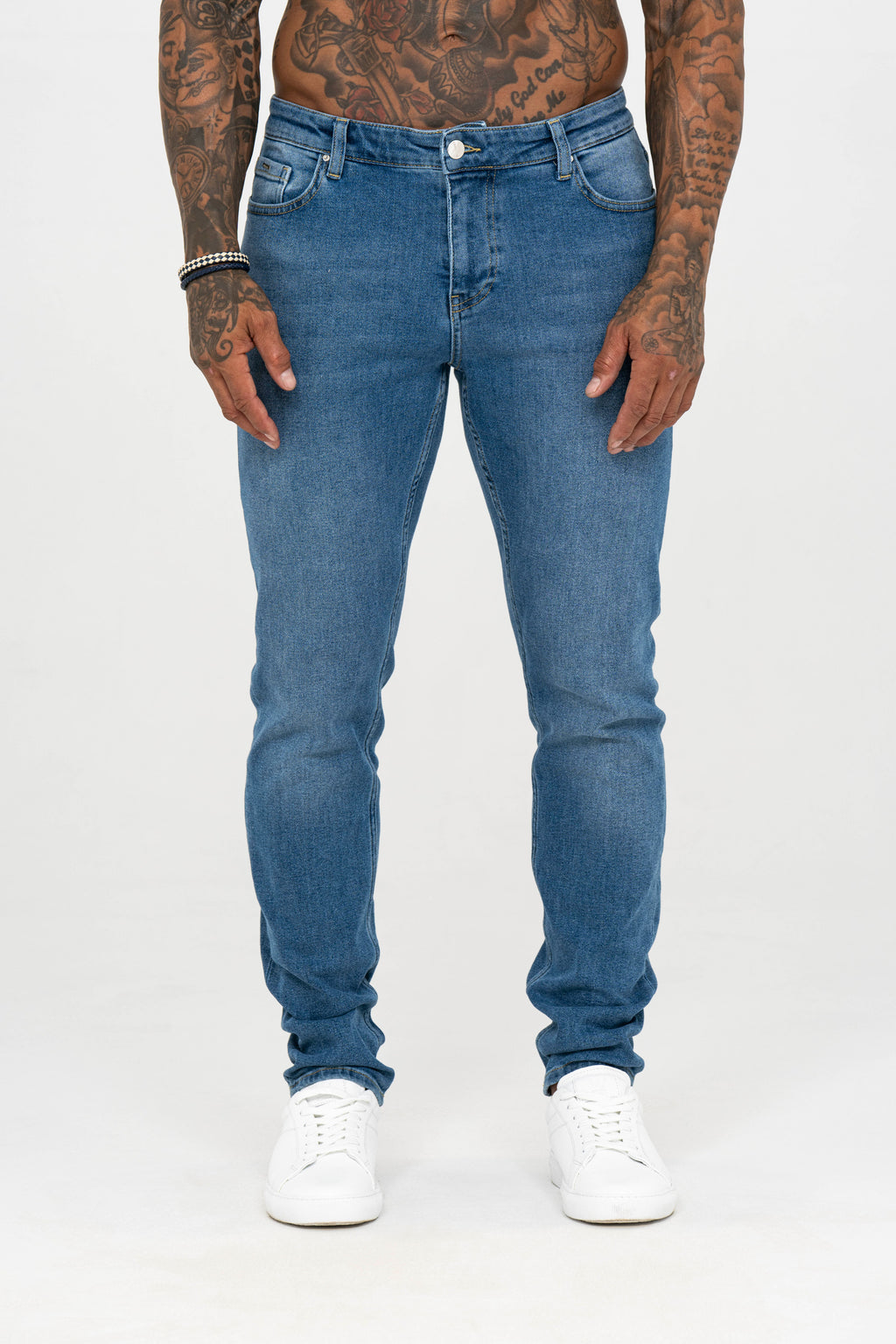 Slim Fit Jeans Washed -  Light Blue - Emolos